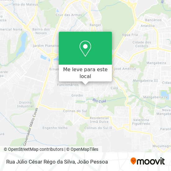 Rua Júlio César Régo da Silva mapa