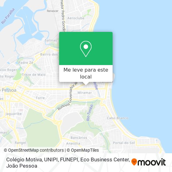 Colégio Motiva, UNIPI, FUNEPI, Eco Business Center mapa