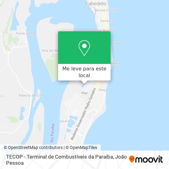 TECOP - Terminal de Combustíveis da Paraíba mapa