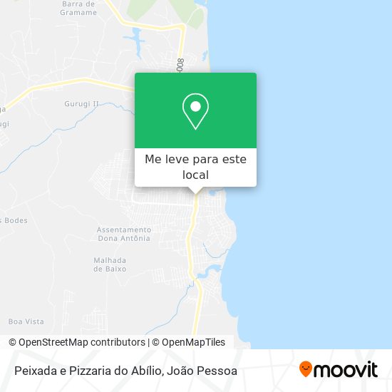 Peixada e Pizzaria do Abílio mapa