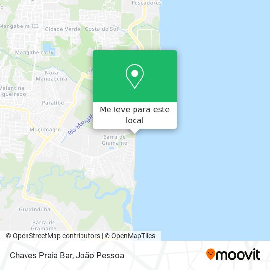 Chaves Praia Bar mapa