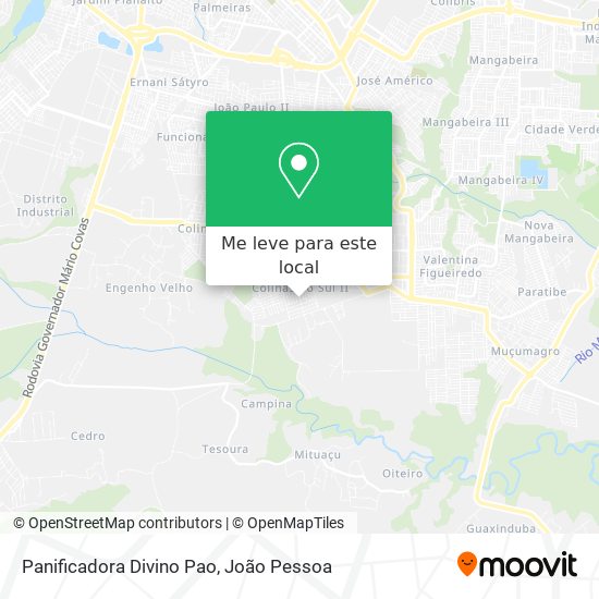 Panificadora Divino Pao mapa