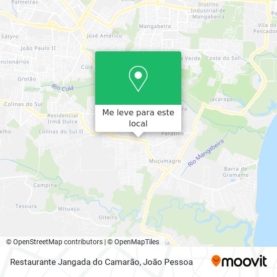 Restaurante Jangada do Camarão mapa