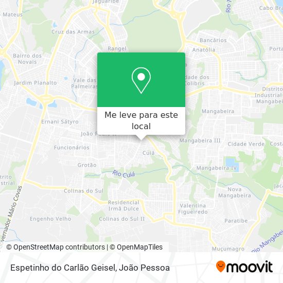 Espetinho do Carlão Geisel mapa