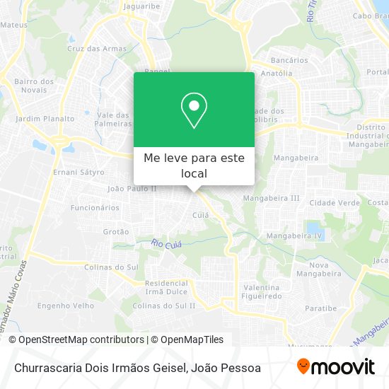 Churrascaria Dois Irmãos Geisel mapa
