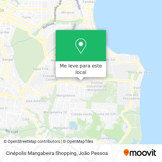 Cinépolis Mangabeira Shopping mapa