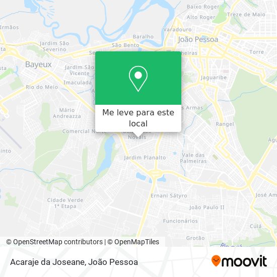 Acaraje da Joseane mapa