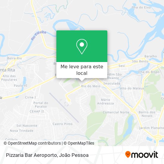 Pizzaria Bar Aeroporto mapa