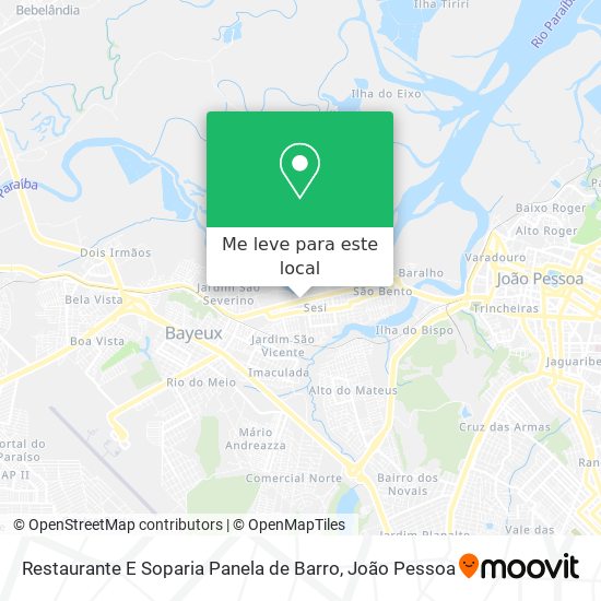 Restaurante E Soparia Panela de Barro mapa