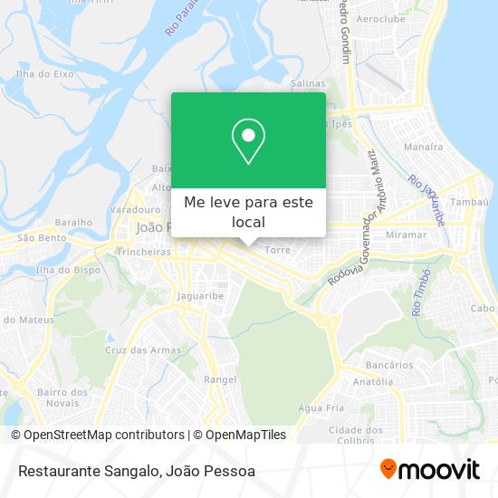 Restaurante Sangalo mapa