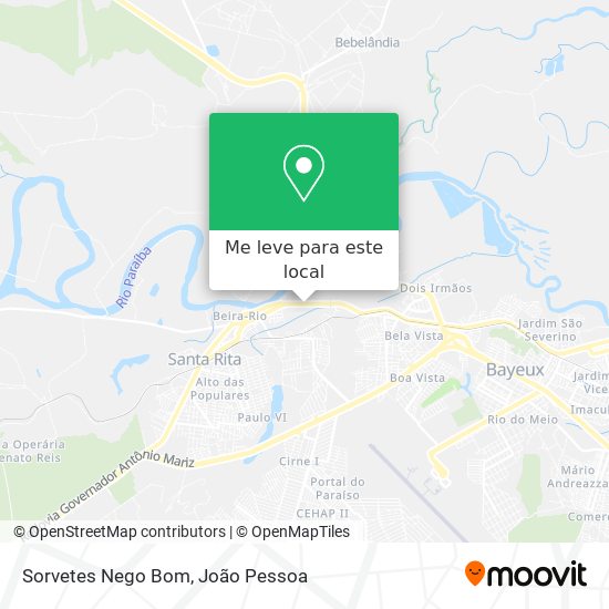 Sorvetes Nego Bom mapa
