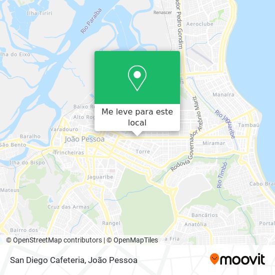 San Diego Cafeteria mapa
