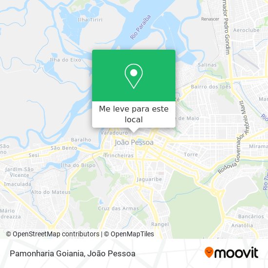Pamonharia Goiania mapa