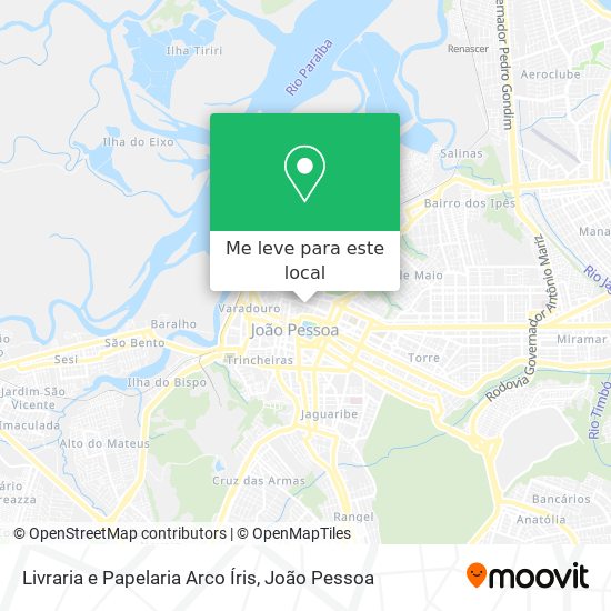 Livraria e Papelaria Arco Íris mapa