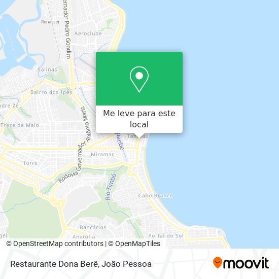 Restaurante Dona Berê mapa