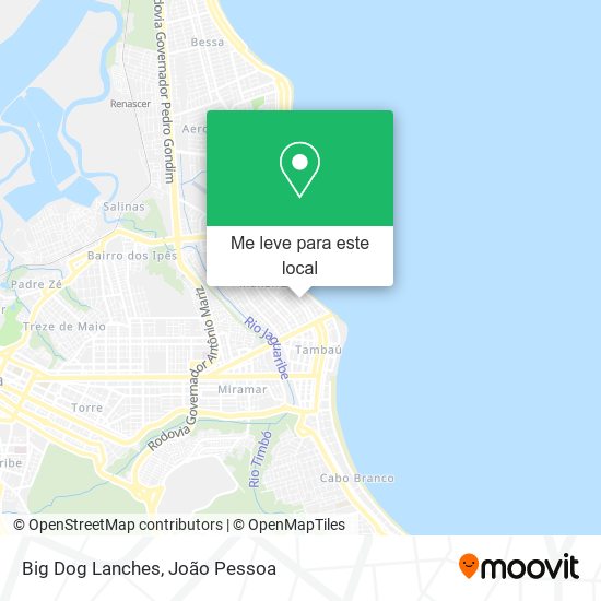 Big Dog Lanches mapa
