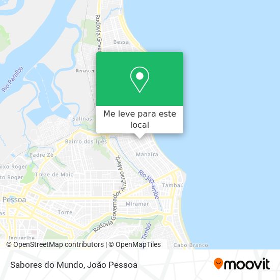 Sabores do Mundo mapa