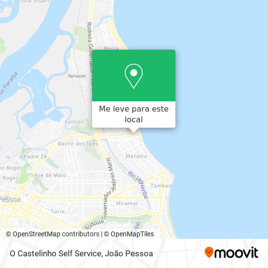 O Castelinho Self Service mapa