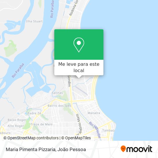 Maria Pimenta Pizzaria mapa