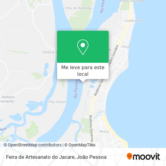Feira de Artesanato do Jacare mapa