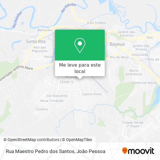 Rua Maestro Pedro dos Santos mapa