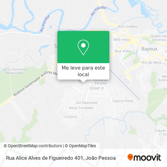 Rua Alice Alves de Figueiredo 401 mapa
