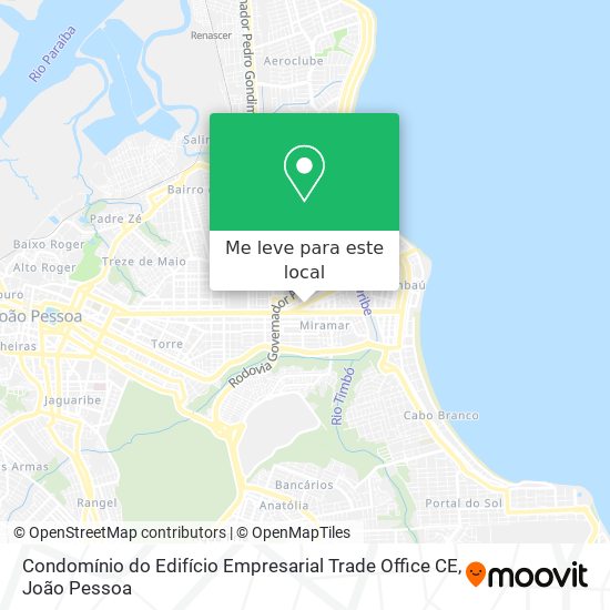 Condomínio do Edifício Empresarial Trade Office CE mapa