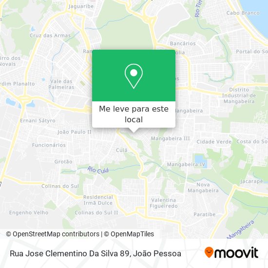 Rua Jose Clementino Da Silva 89 mapa