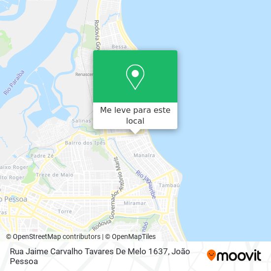 Rua Jaime Carvalho Tavares De Melo 1637 mapa
