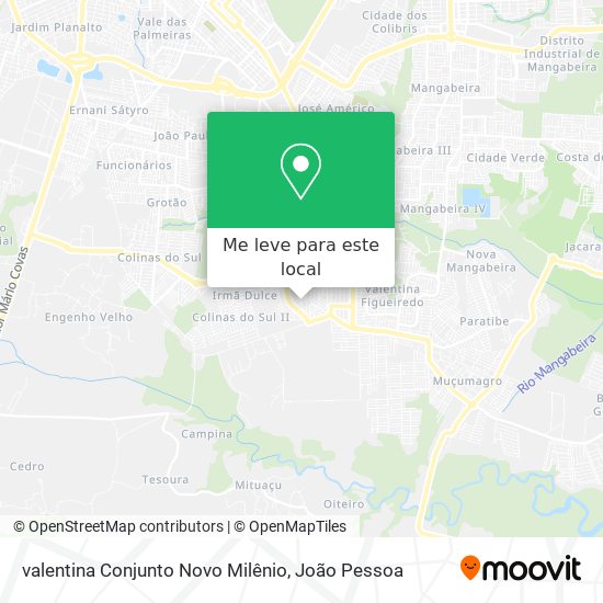 valentina Conjunto Novo Milênio mapa