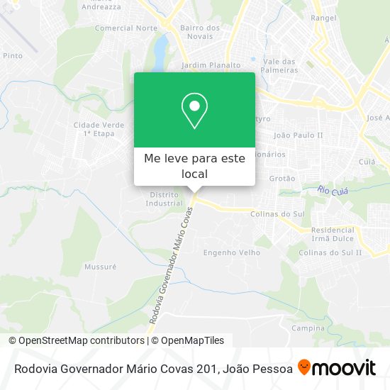 Rodovia Governador Mário Covas 201 mapa