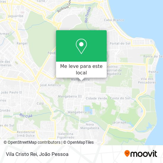 Vila Cristo Rei mapa