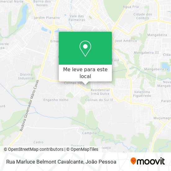 Rua Marluce Belmont Cavalcante mapa