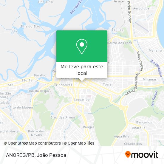 ANOREG/PB mapa