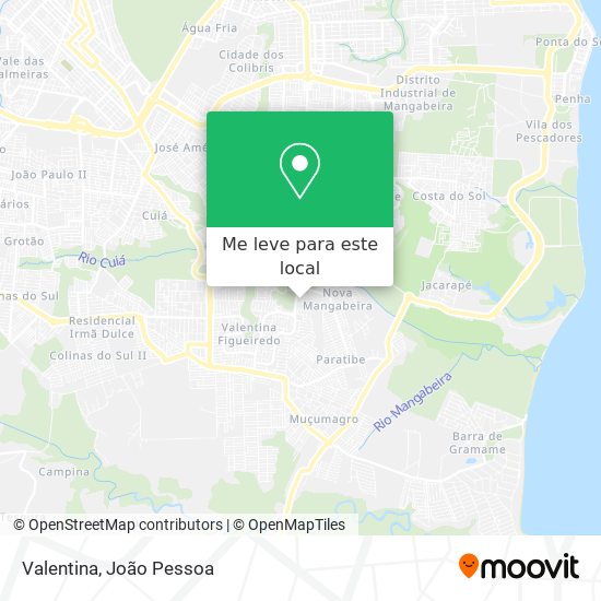 Valentina mapa