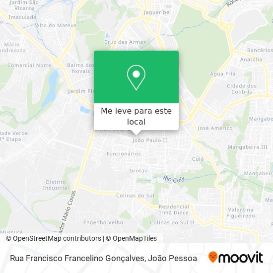Rua Francisco Francelino Gonçalves mapa
