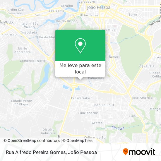 Rua Alfredo Pereira Gomes mapa