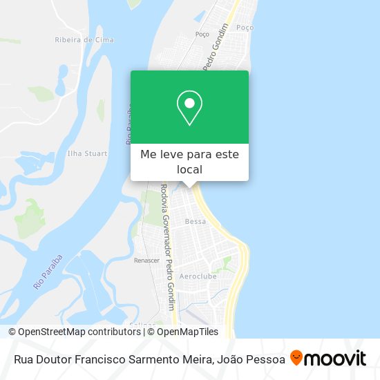 Rua Doutor Francisco Sarmento Meira mapa