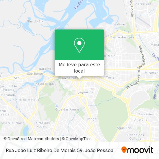 Rua Joao Luiz Ribeiro De Morais 59 mapa