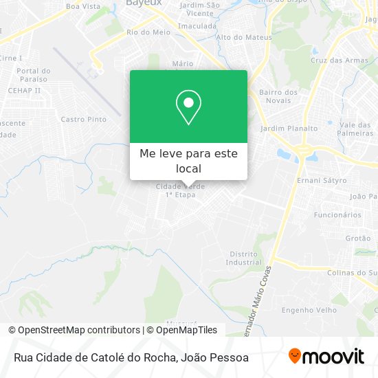 Rua Cidade de Catolé do Rocha mapa