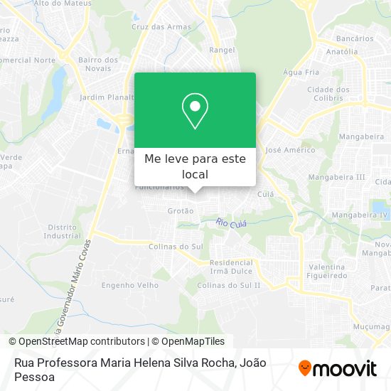 Rua Professora Maria Helena Silva Rocha mapa