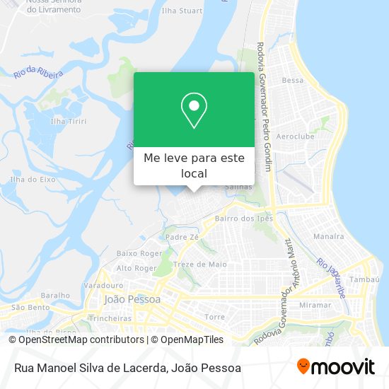 Rua Manoel Silva de Lacerda mapa