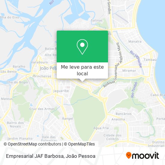 Empresarial JAF Barbosa mapa