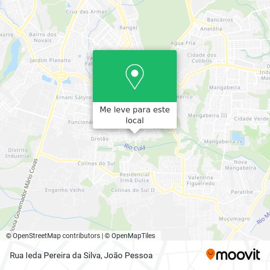 Rua Ieda Pereira da Silva mapa