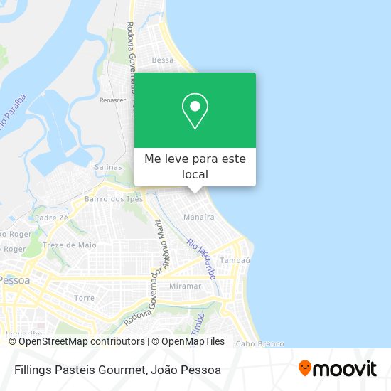 Fillings Pasteis Gourmet mapa