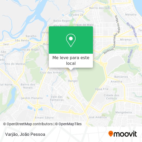 Varjão mapa
