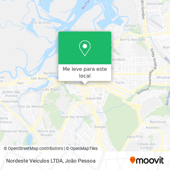 Nordeste Veiculos LTDA mapa