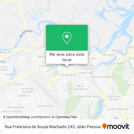 Rua Francisca de Souza Machado 243 mapa