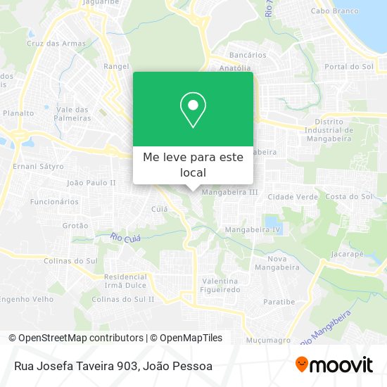 Rua Josefa Taveira 903 mapa