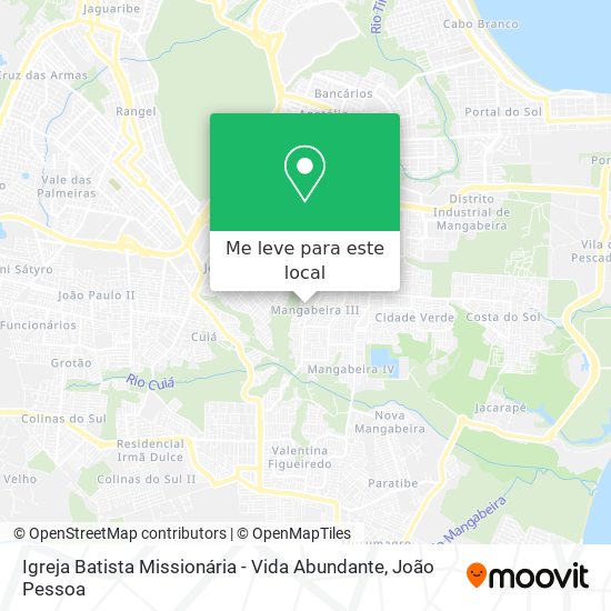 Igreja Batista Missionária - Vida Abundante mapa